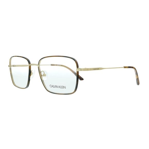 Calvin Klein CK20114 244 Khaki Tortoise Modified Rectangle Eyeglasses